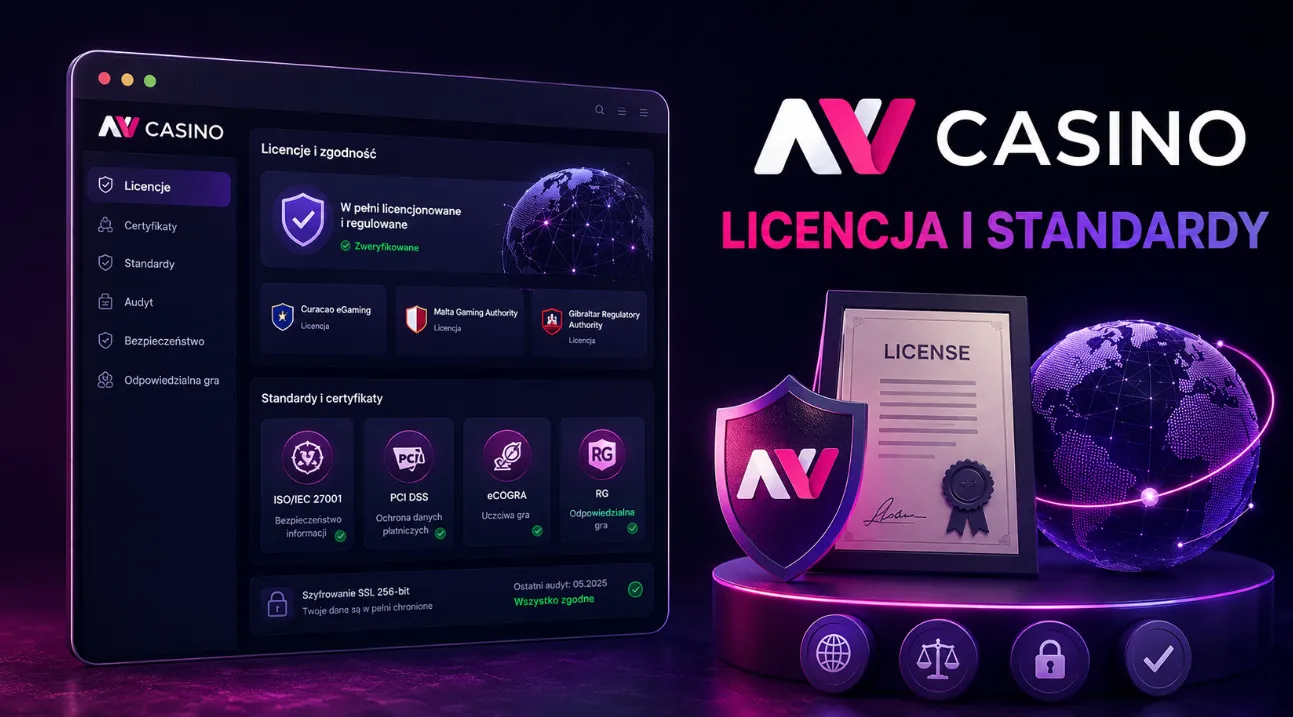 Międzynarodowa licencja i standardy NV Casino